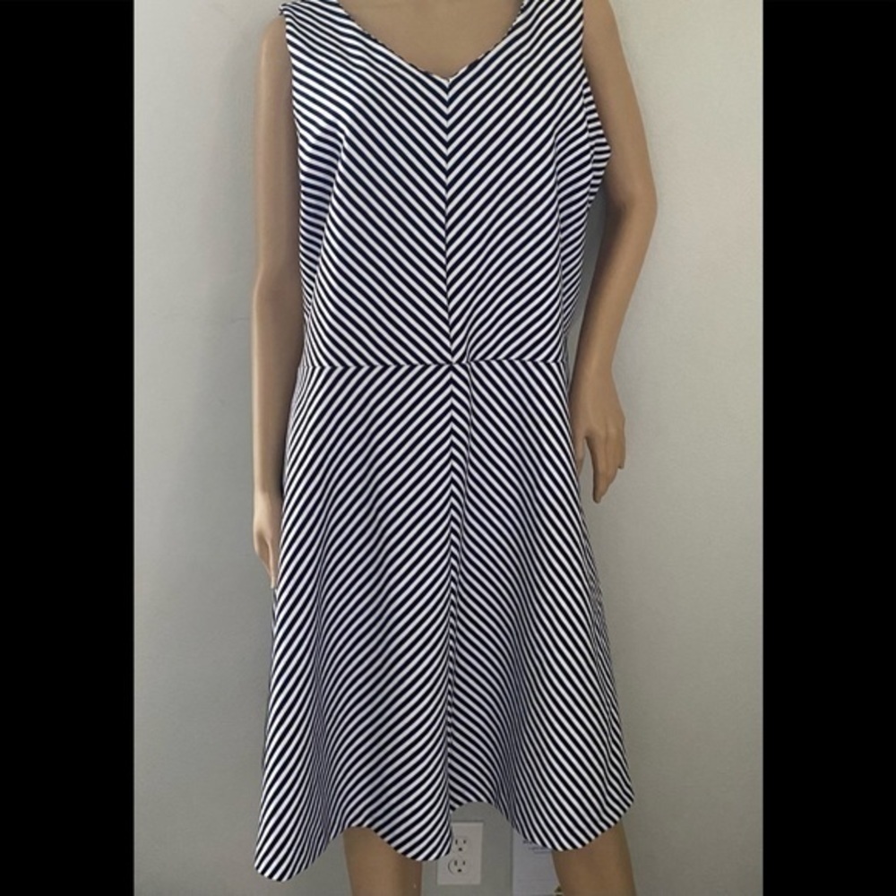 Talbots petite size 2X striped dress